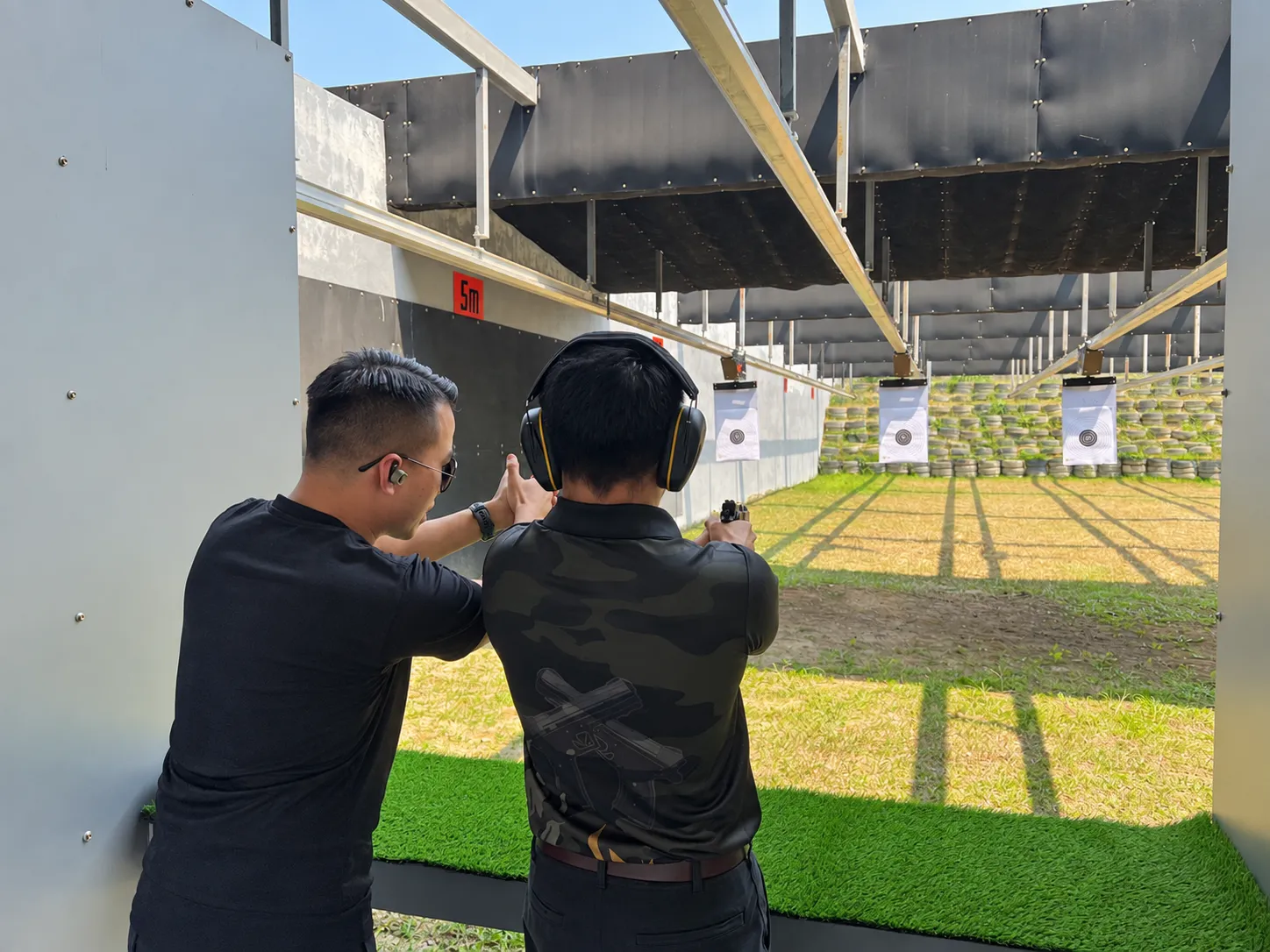 Competitive shooting athlete
